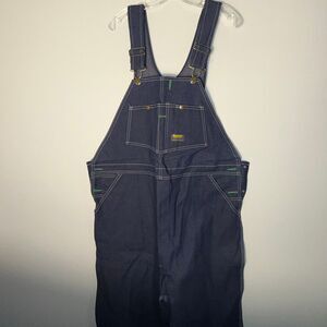 Vintage NOS OshKosh B’gosh Men’s Denim Bib Overalls – Size 42x34 – Made in USA –